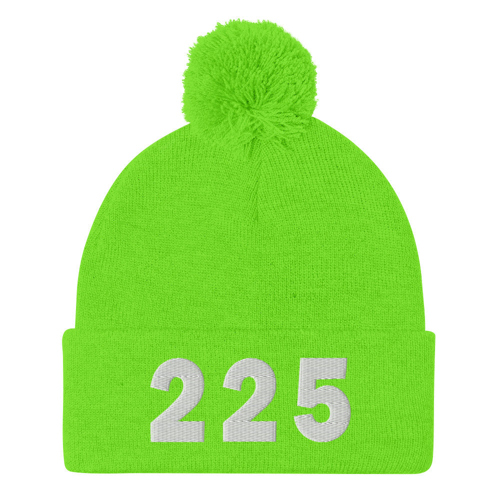 225 Area Code Pom-Pom Beanie