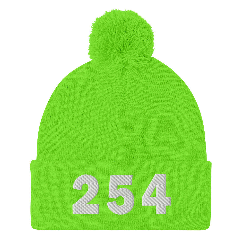 254 Area Code Pom-Pom Beanie