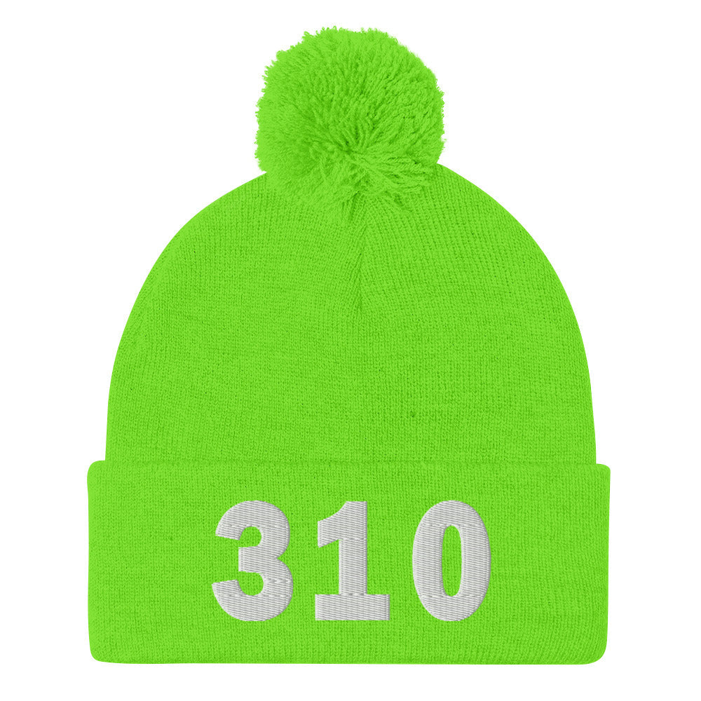310 Area Code Pom-Pom Beanie