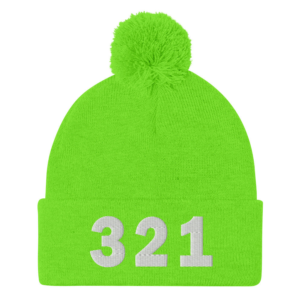 321 Area Code Pom-Pom Beanie