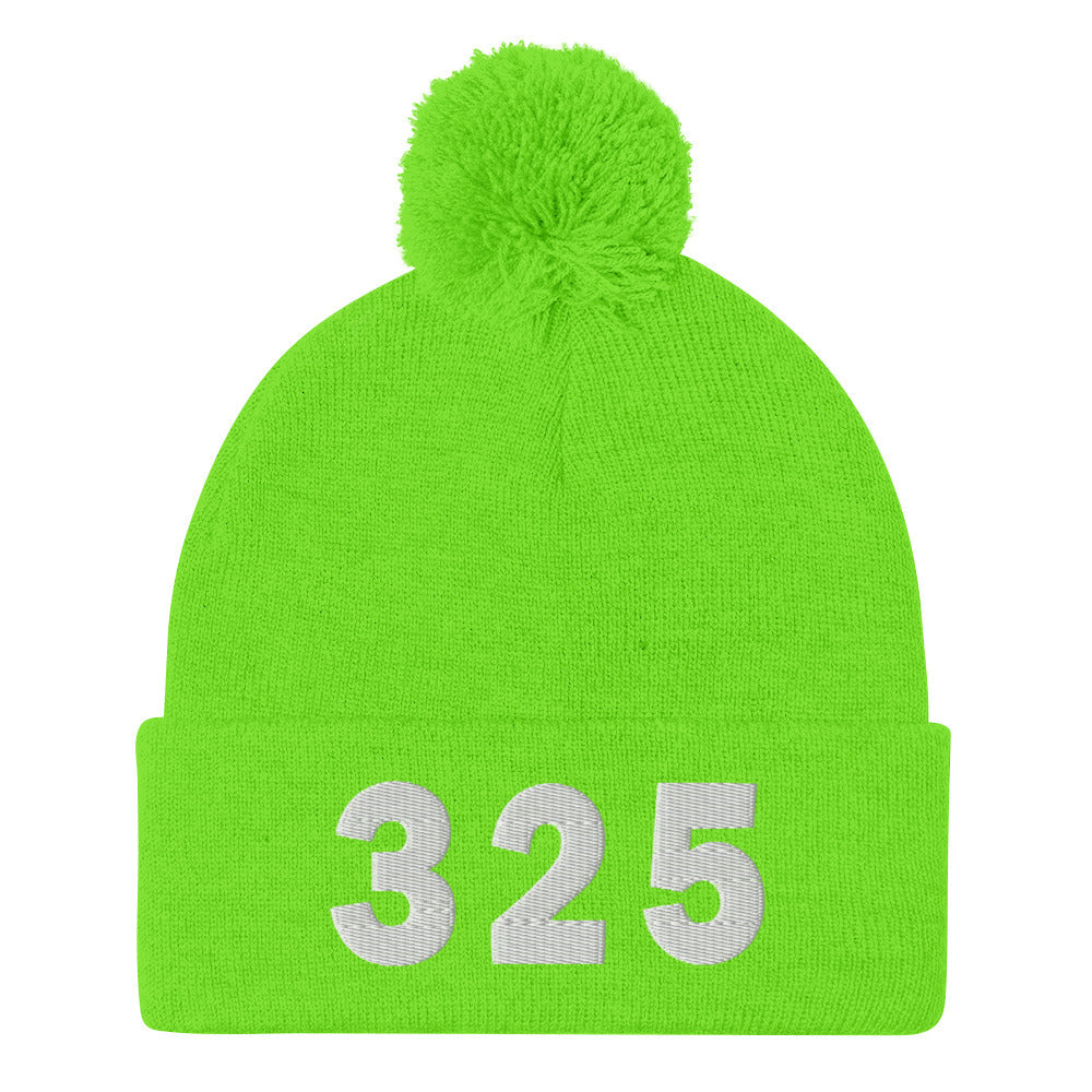 325 Area Code Pom-Pom Beanie