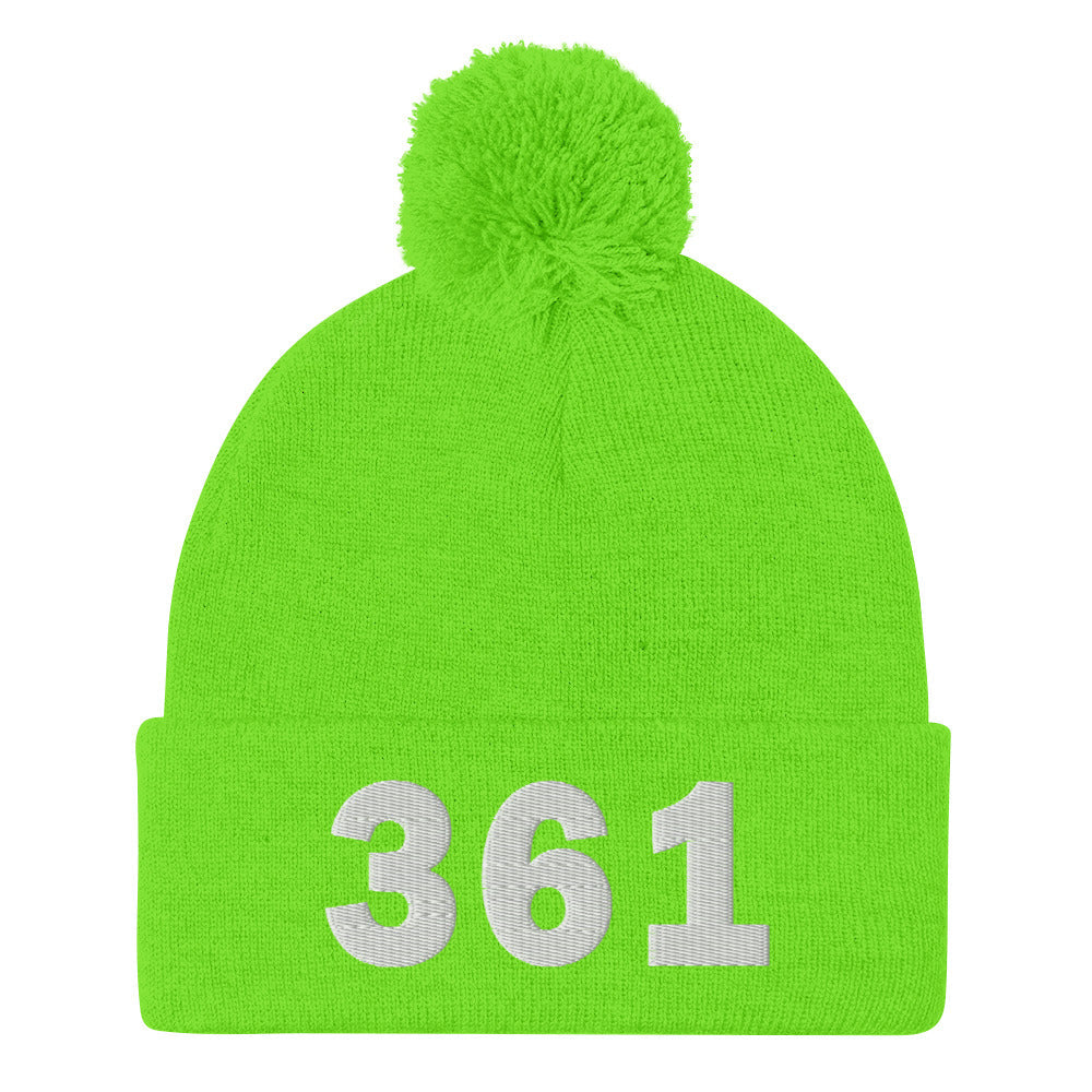 361 Area Code Pom-Pom Beanie