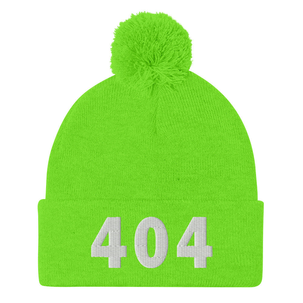 404 Area Code Pom-Pom Beanie