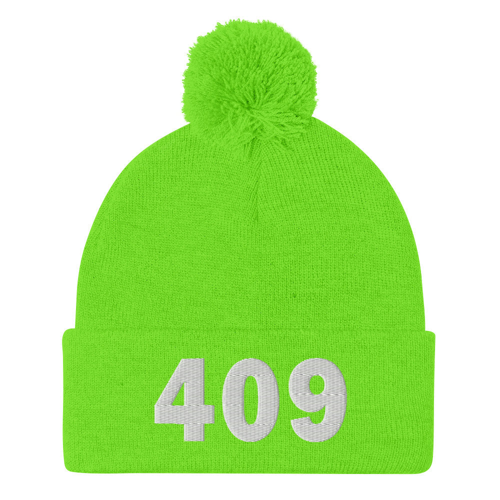 409 Area Code Pom-Pom Beanie