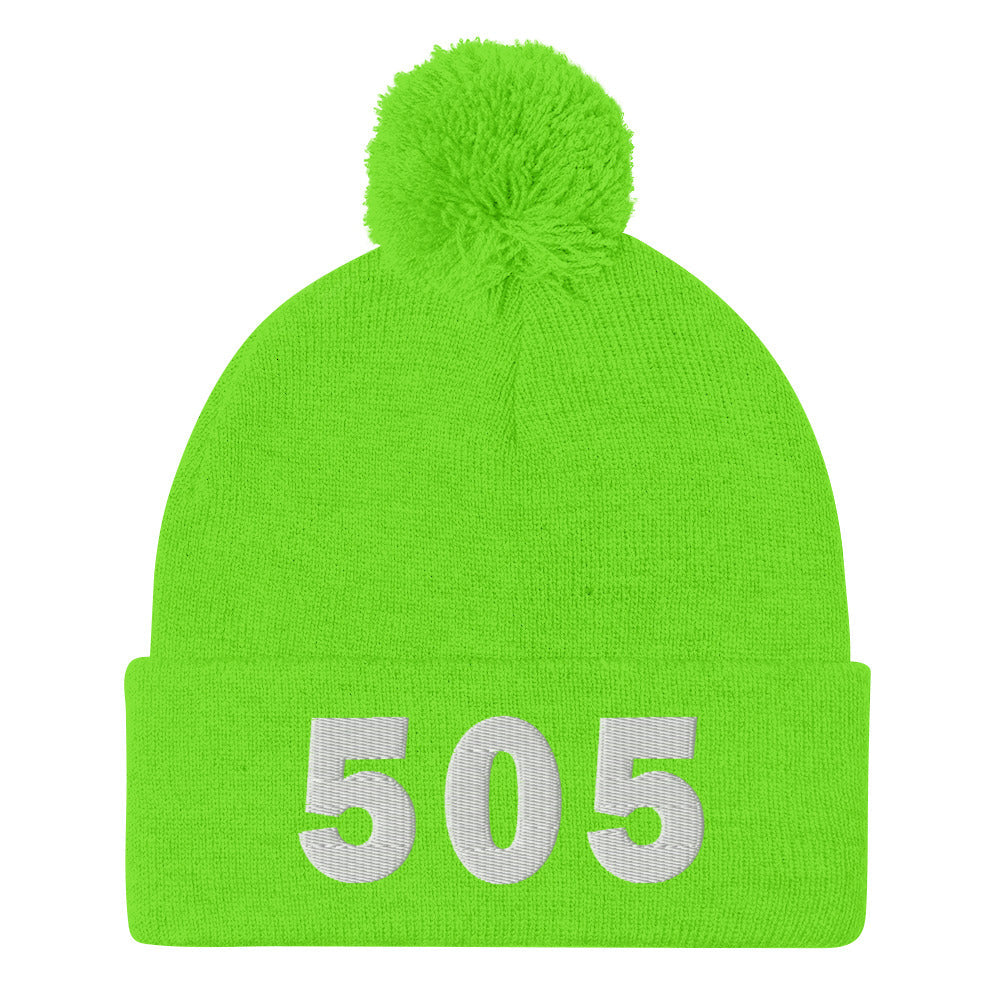 505 Area Code Pom-Pom Beanie