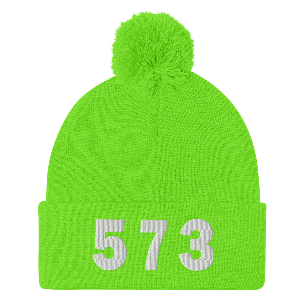 573 Area Code Pom-Pom Beanie