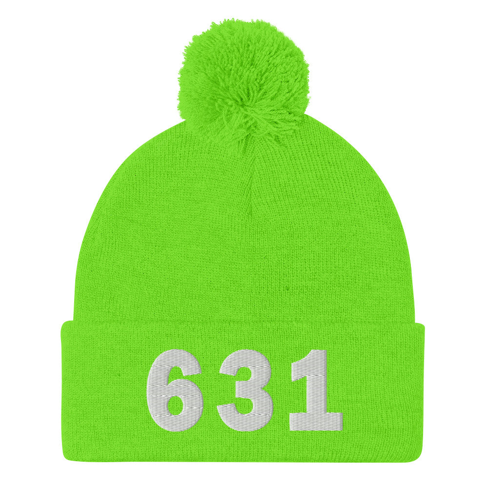 631 Area Code Pom-Pom Beanie