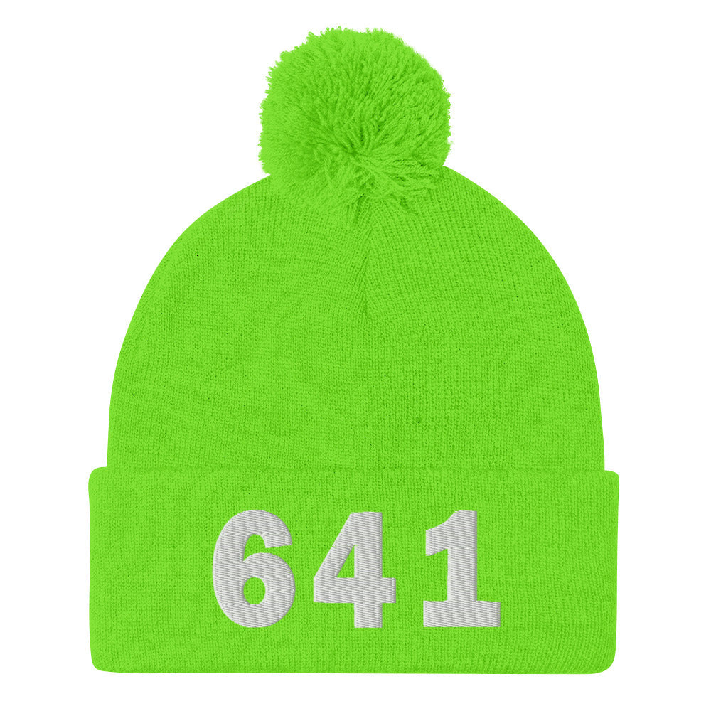 641 Area Code Pom-Pom Beanie