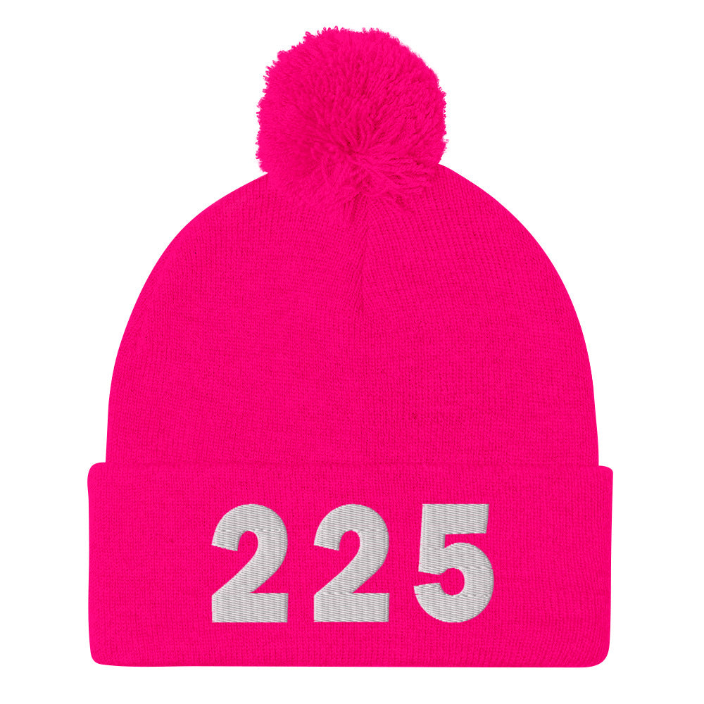 225 Area Code Pom-Pom Beanie