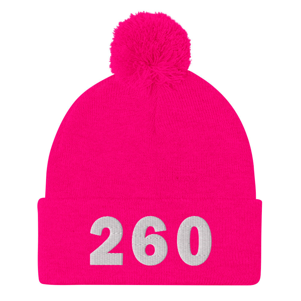 260 Area Code Pom-Pom Beanie