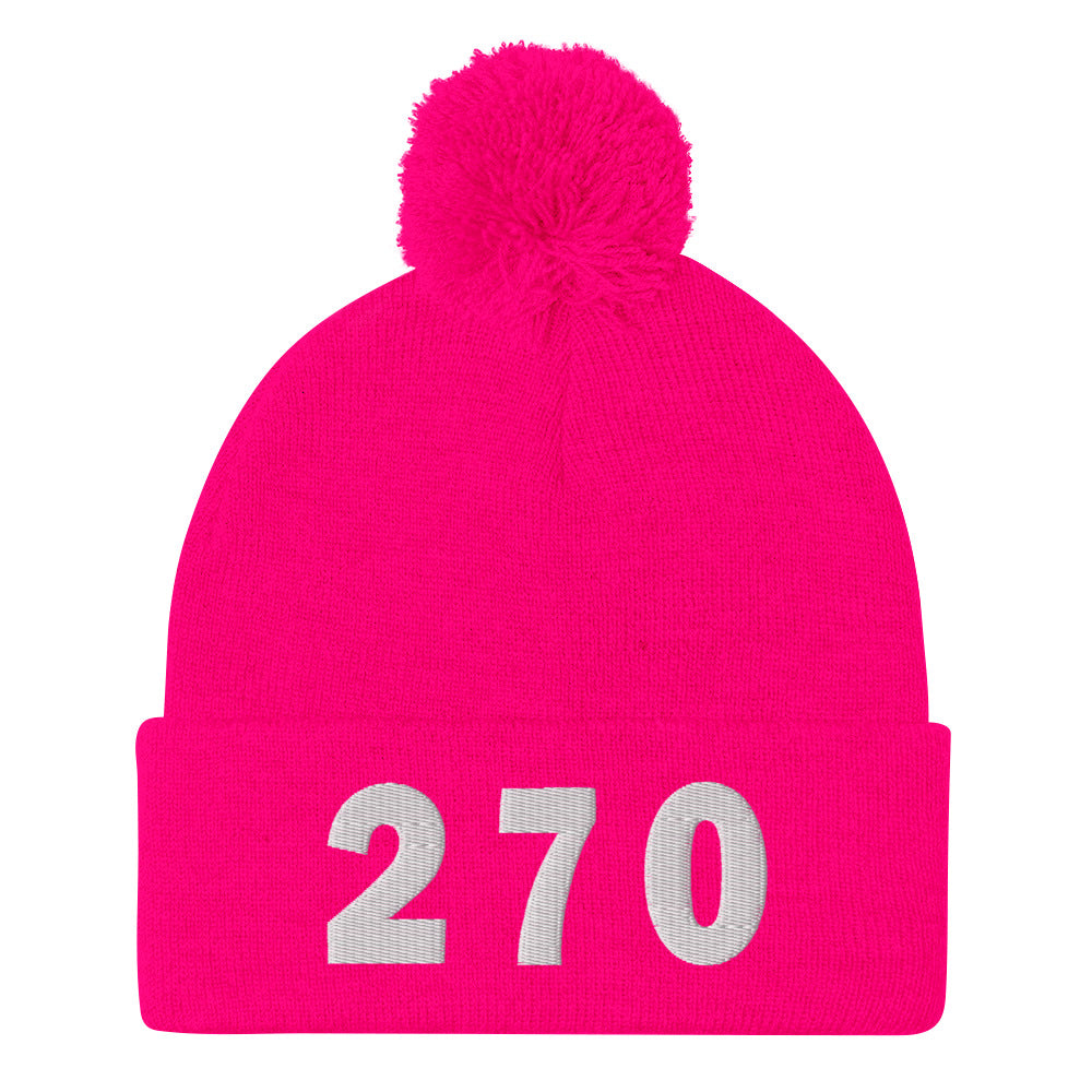 270 Area Code Pom-Pom Beanie
