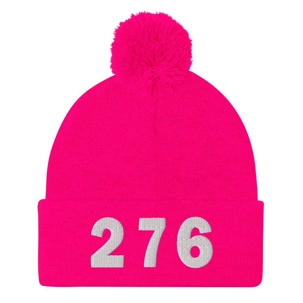 276 Area Code Pom-Pom Beanie