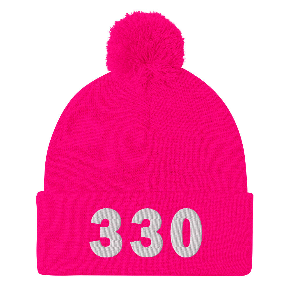330 Area Code Pom-Pom Beanie