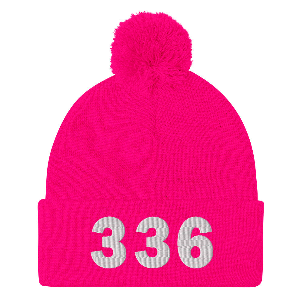 336 Area Code Pom-Pom Beanie