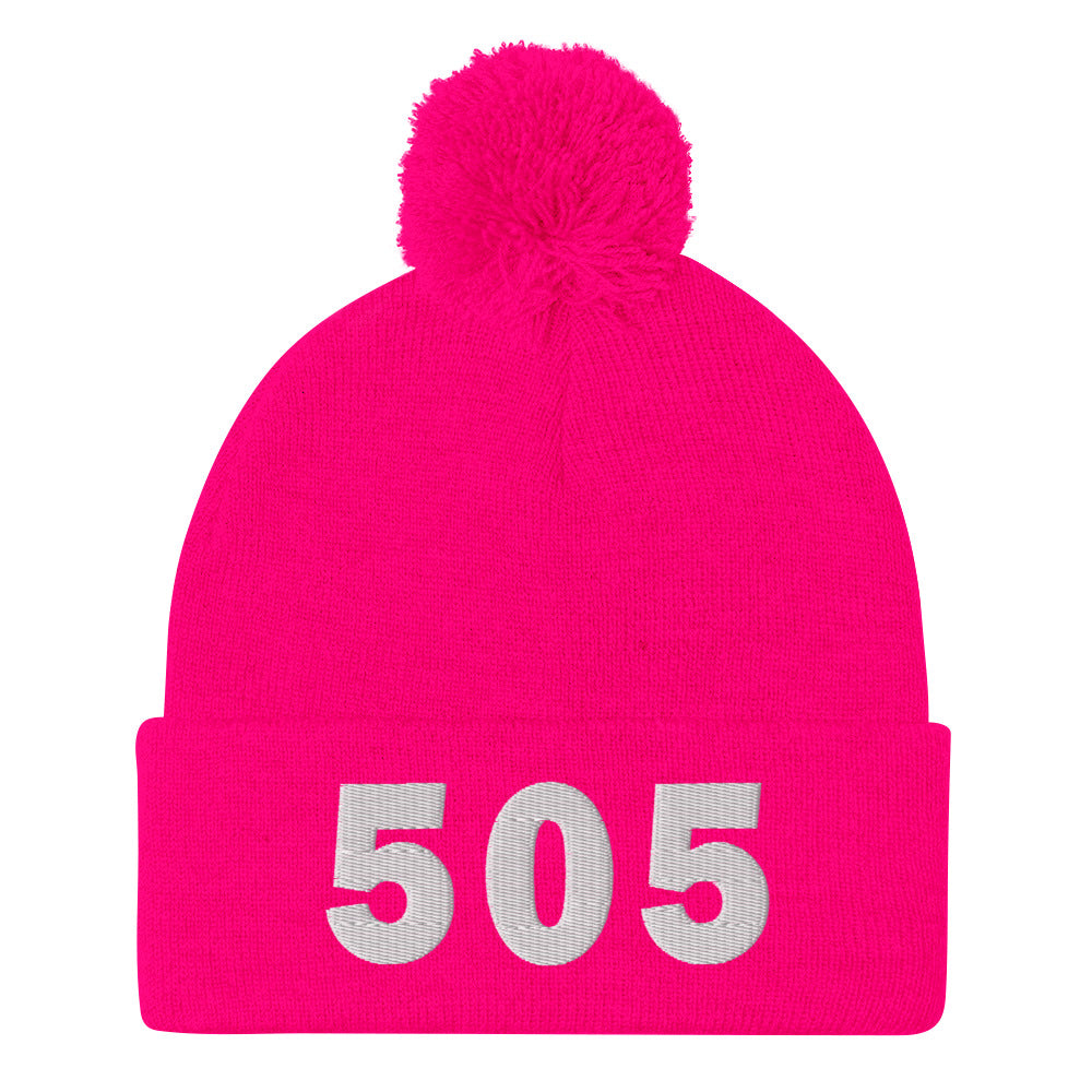505 Area Code Pom-Pom Beanie