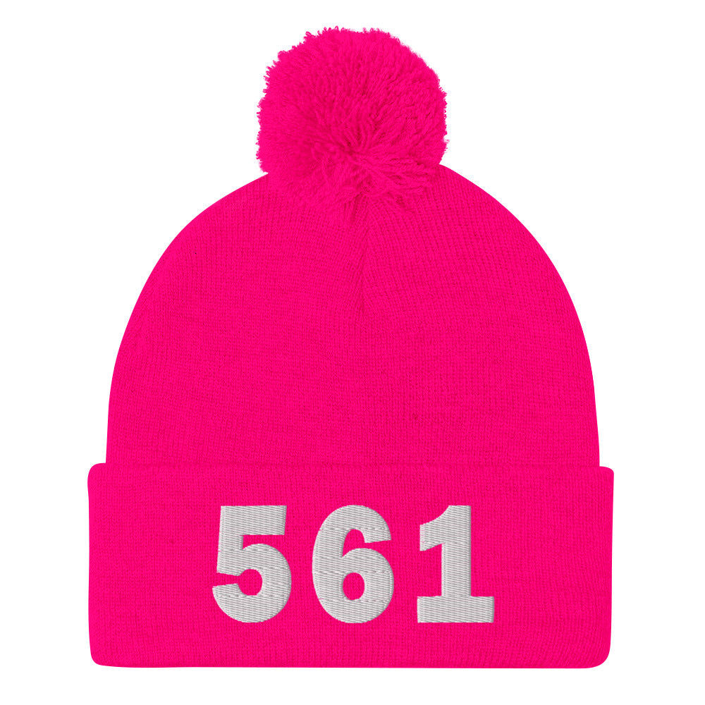 561 Area Code Pom-Pom Beanie