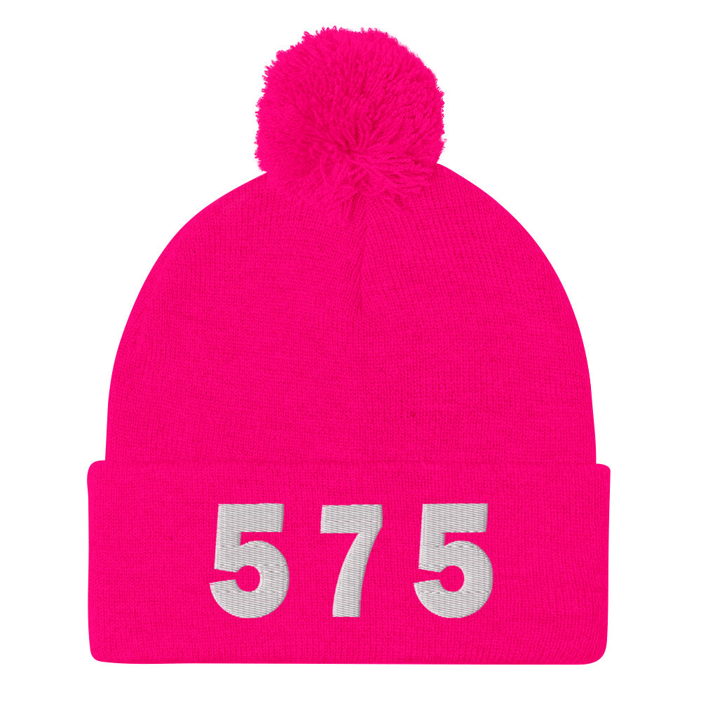 575 Area Code Pom-Pom Beanie