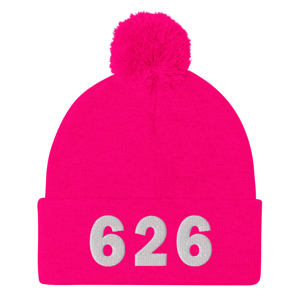 626 Area Code Pom-Pom Beanie