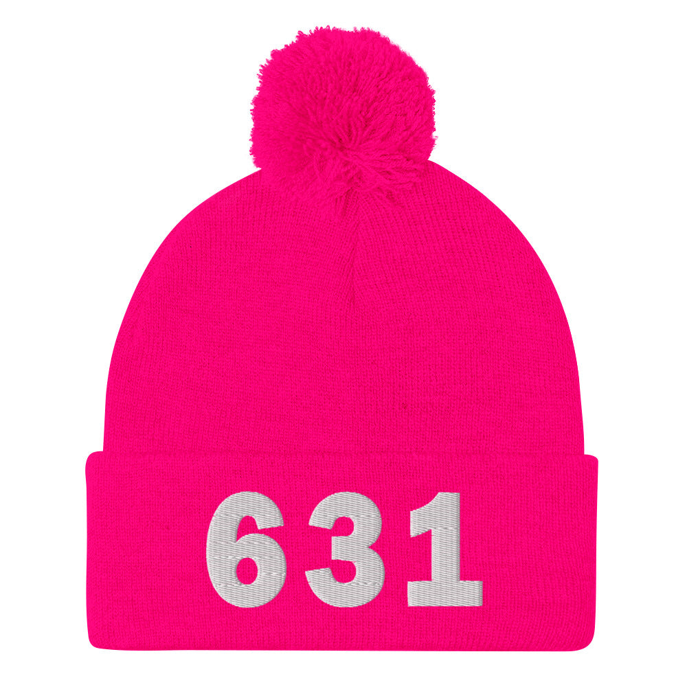 631 Area Code Pom-Pom Beanie