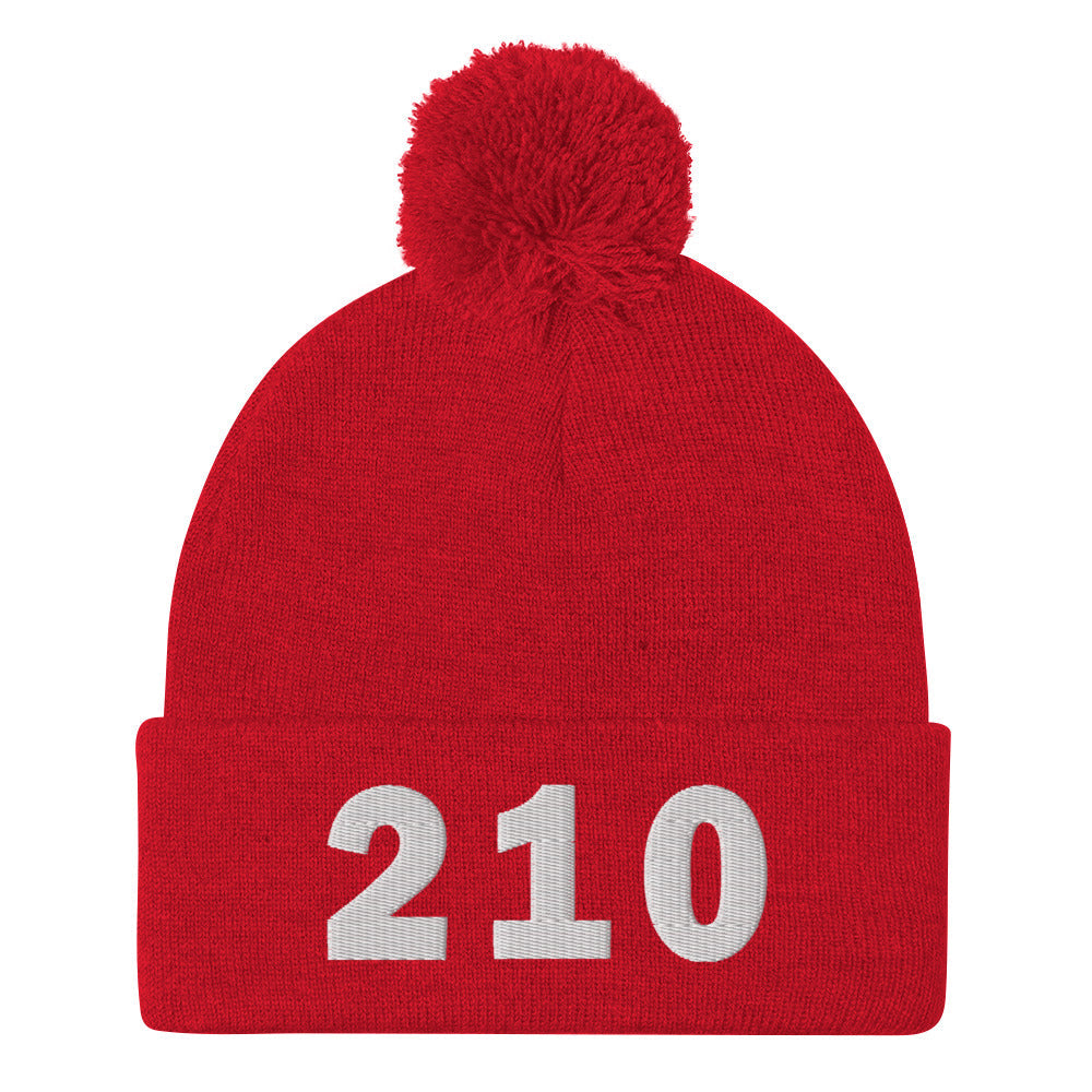 210 Area Code Pom-Pom Beanie