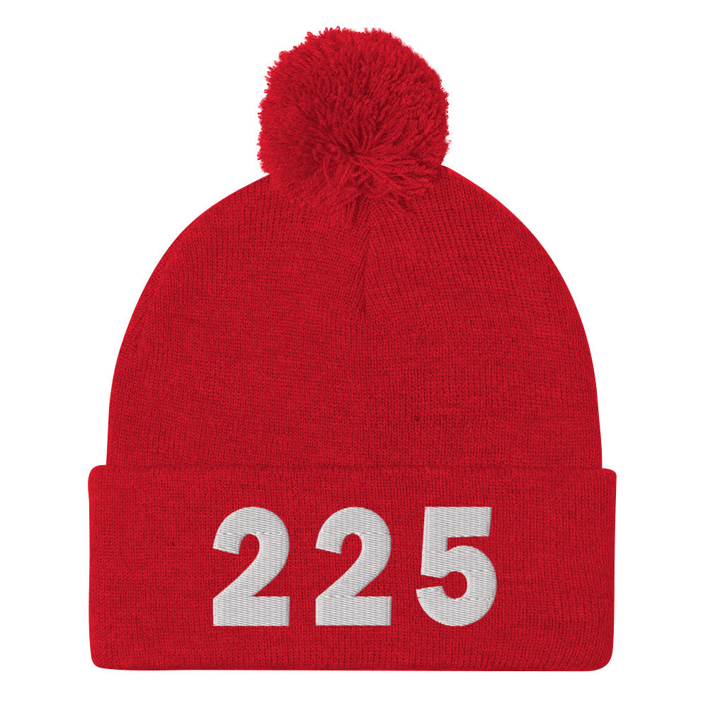 225 Area Code Pom-Pom Beanie