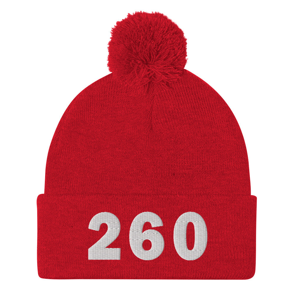 260 Area Code Pom-Pom Beanie