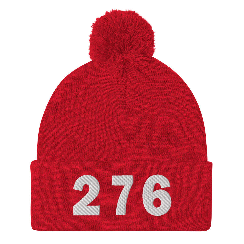 276 Area Code Pom-Pom Beanie
