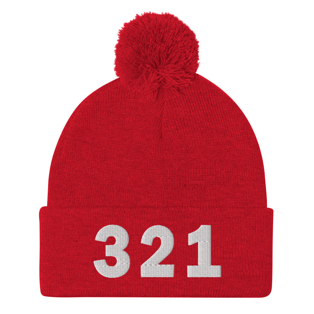 321 Area Code Pom-Pom Beanie