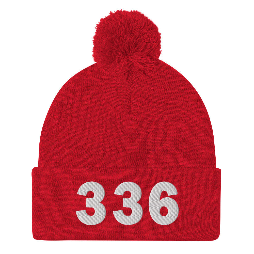 336 Area Code Pom-Pom Beanie