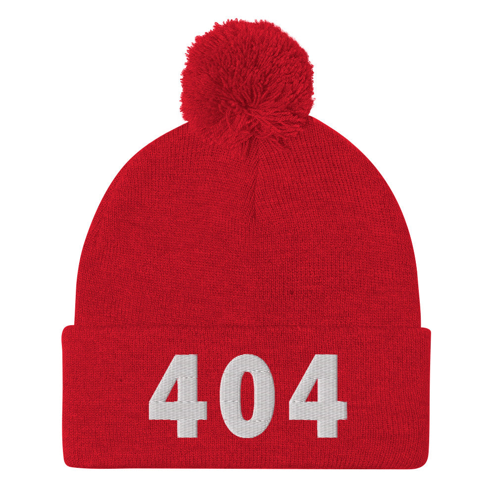 404 Area Code Pom-Pom Beanie