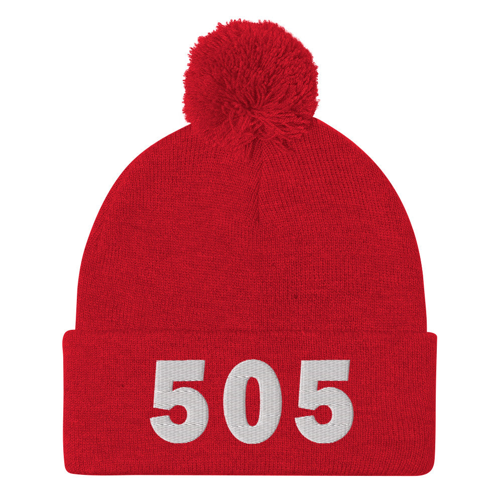 505 Area Code Pom-Pom Beanie