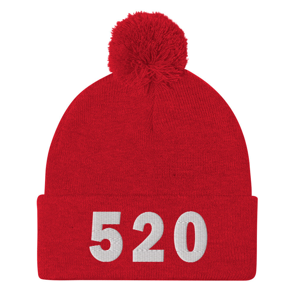520 Area Code Pom-Pom Beanie