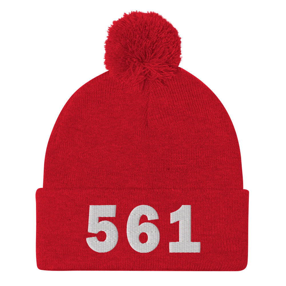 561 Area Code Pom-Pom Beanie