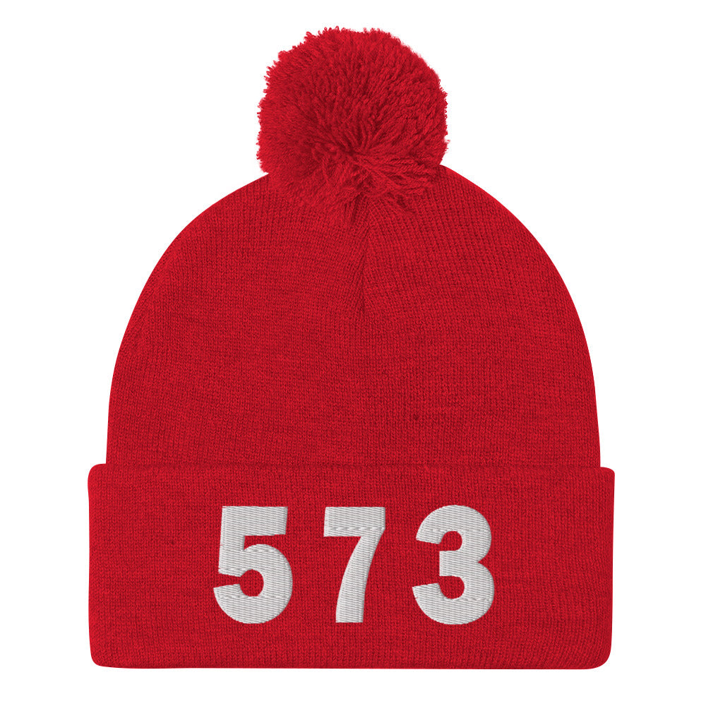 573 Area Code Pom-Pom Beanie