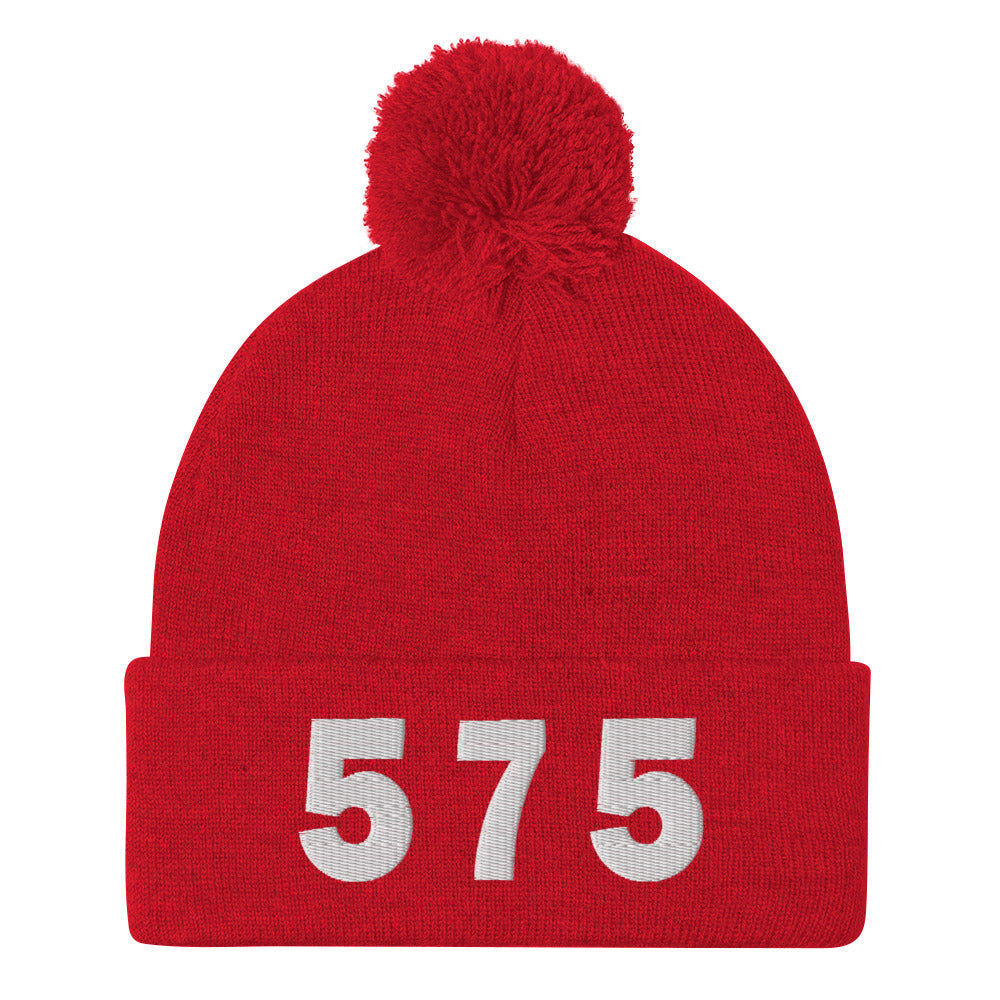 575 Area Code Pom-Pom Beanie