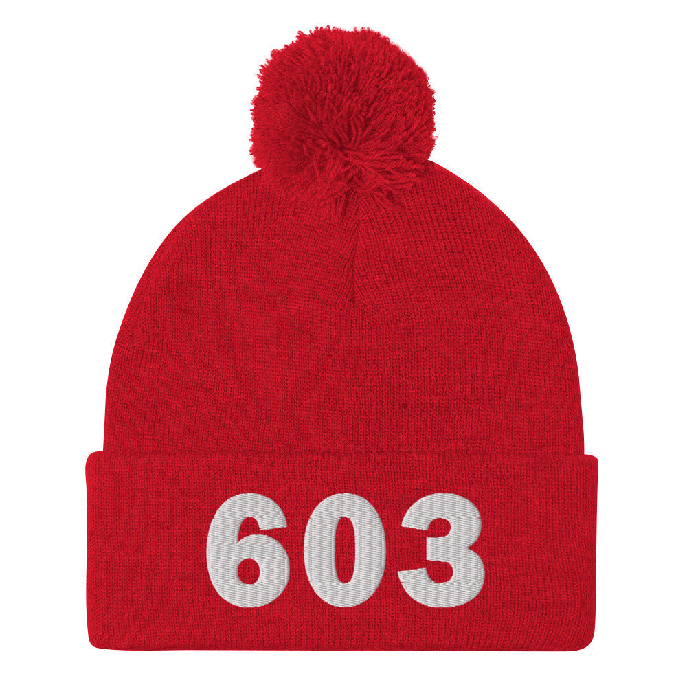 603 Area Code Pom-Pom Beanie