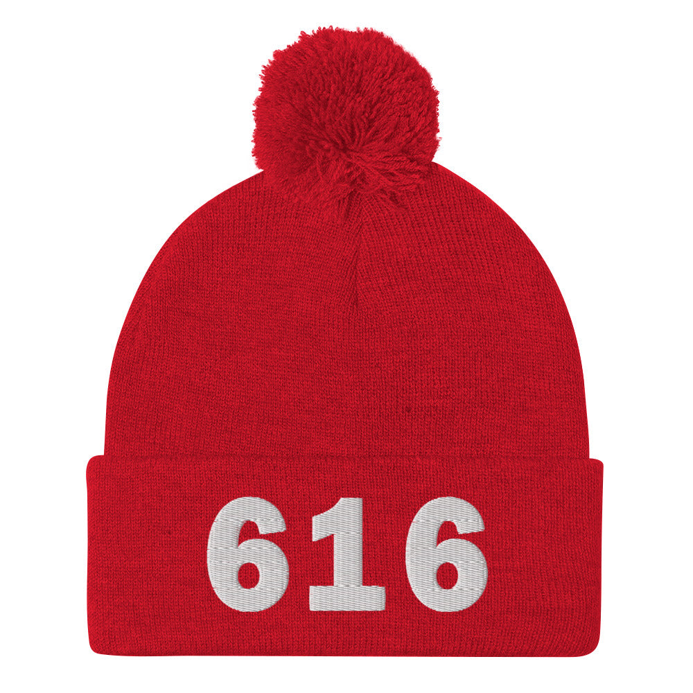 616 Area Code Pom-Pom Beanie