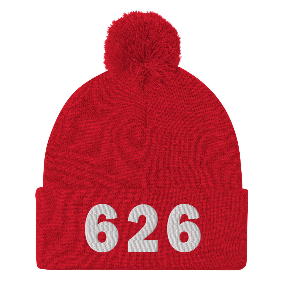 626 Area Code Pom-Pom Beanie