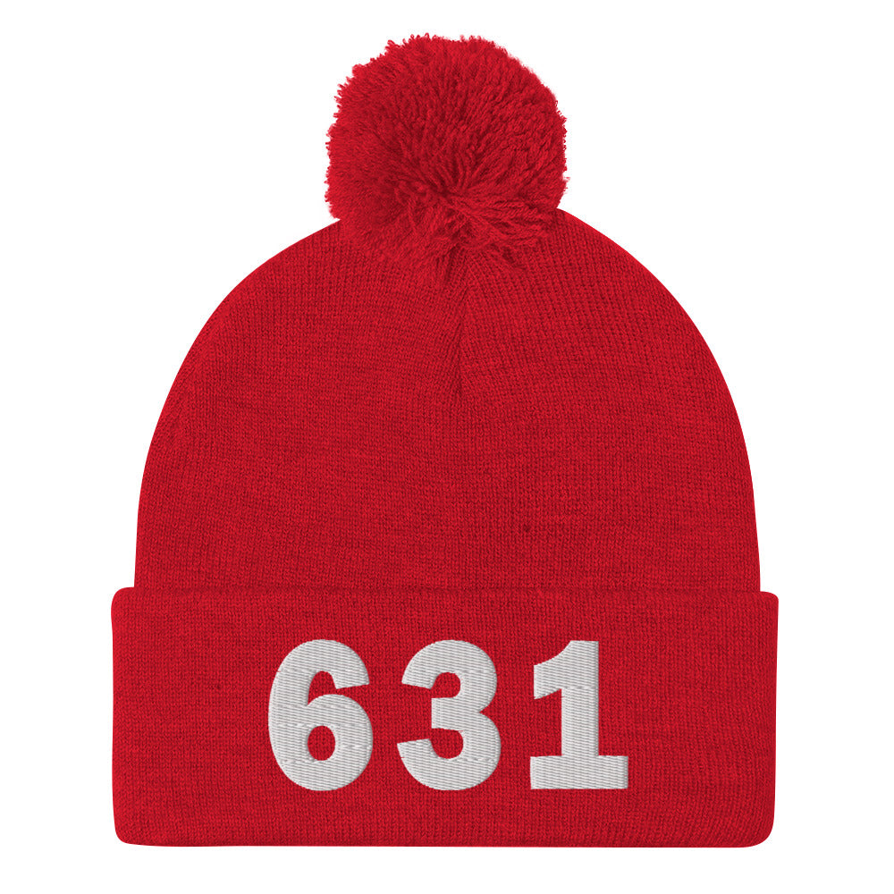 631 Area Code Pom-Pom Beanie