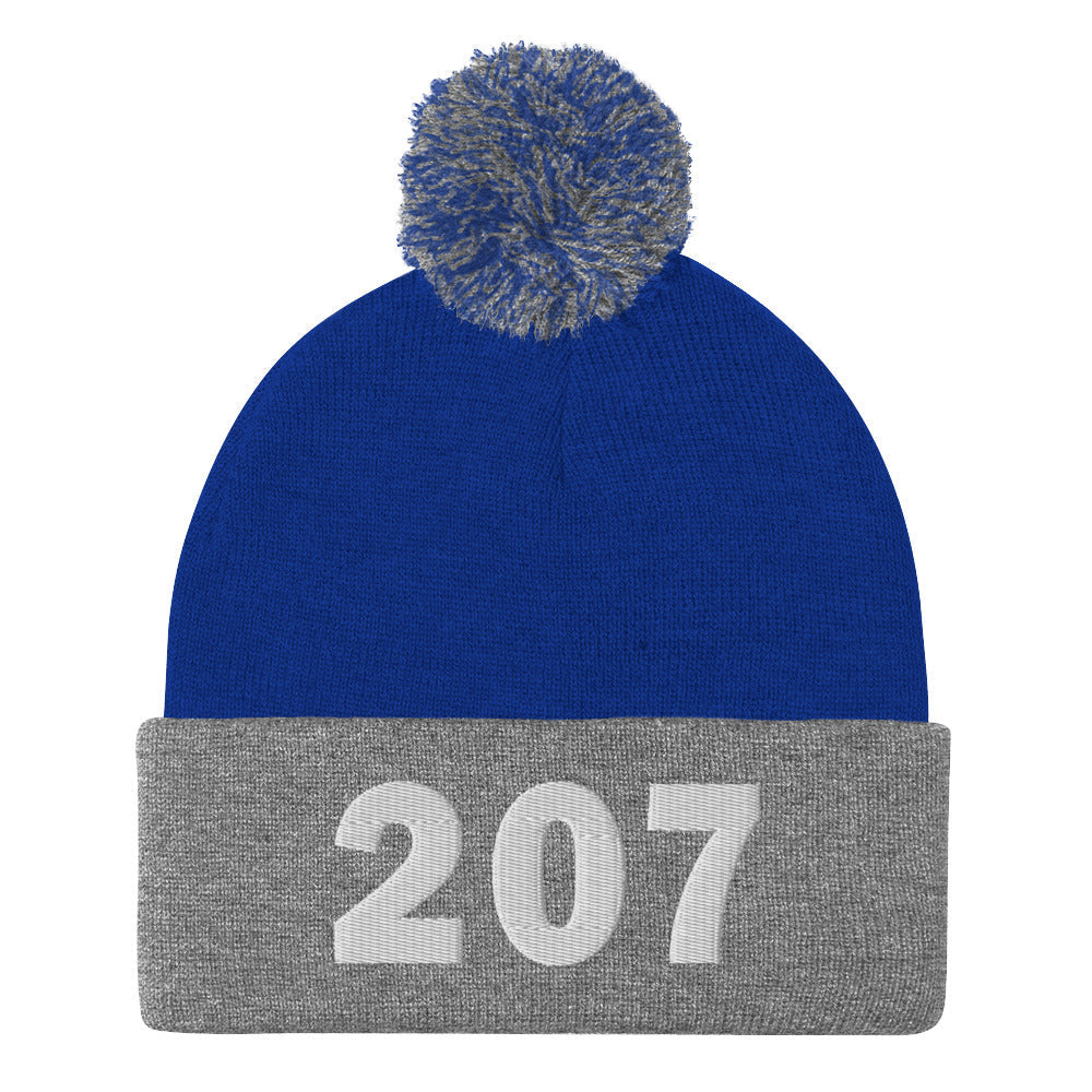 207 Area Code Pom-Pom Beanie
