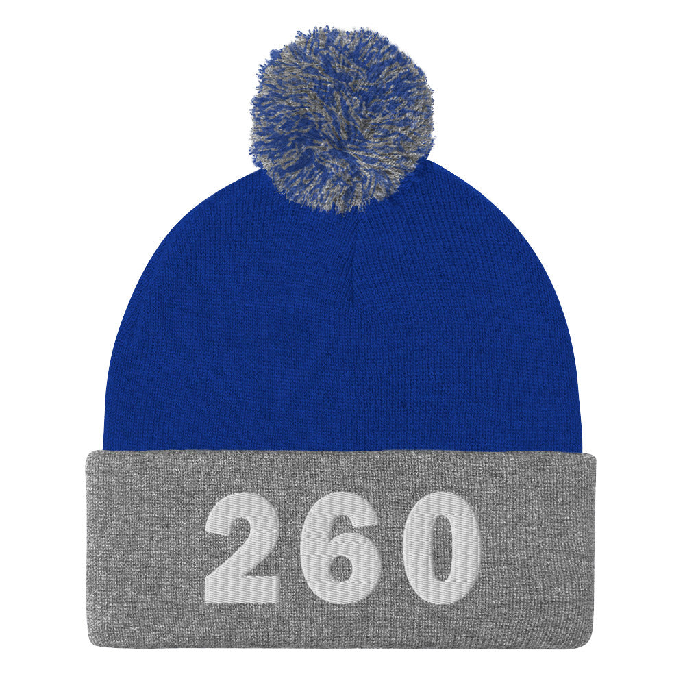 260 Area Code Pom-Pom Beanie