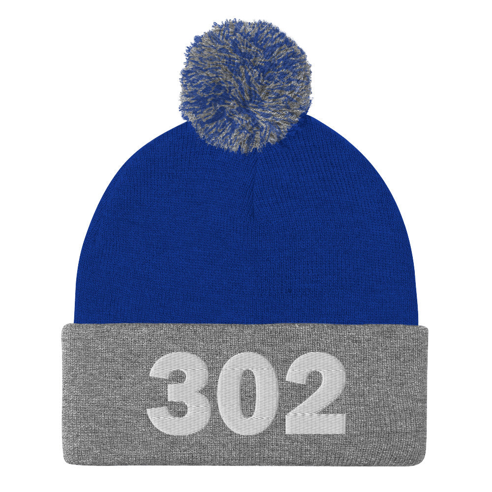 302 Area Code Pom-Pom Beanie