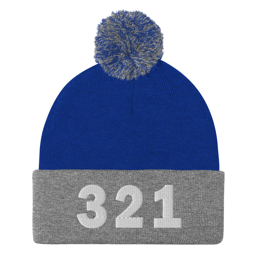 321 Area Code Pom-Pom Beanie