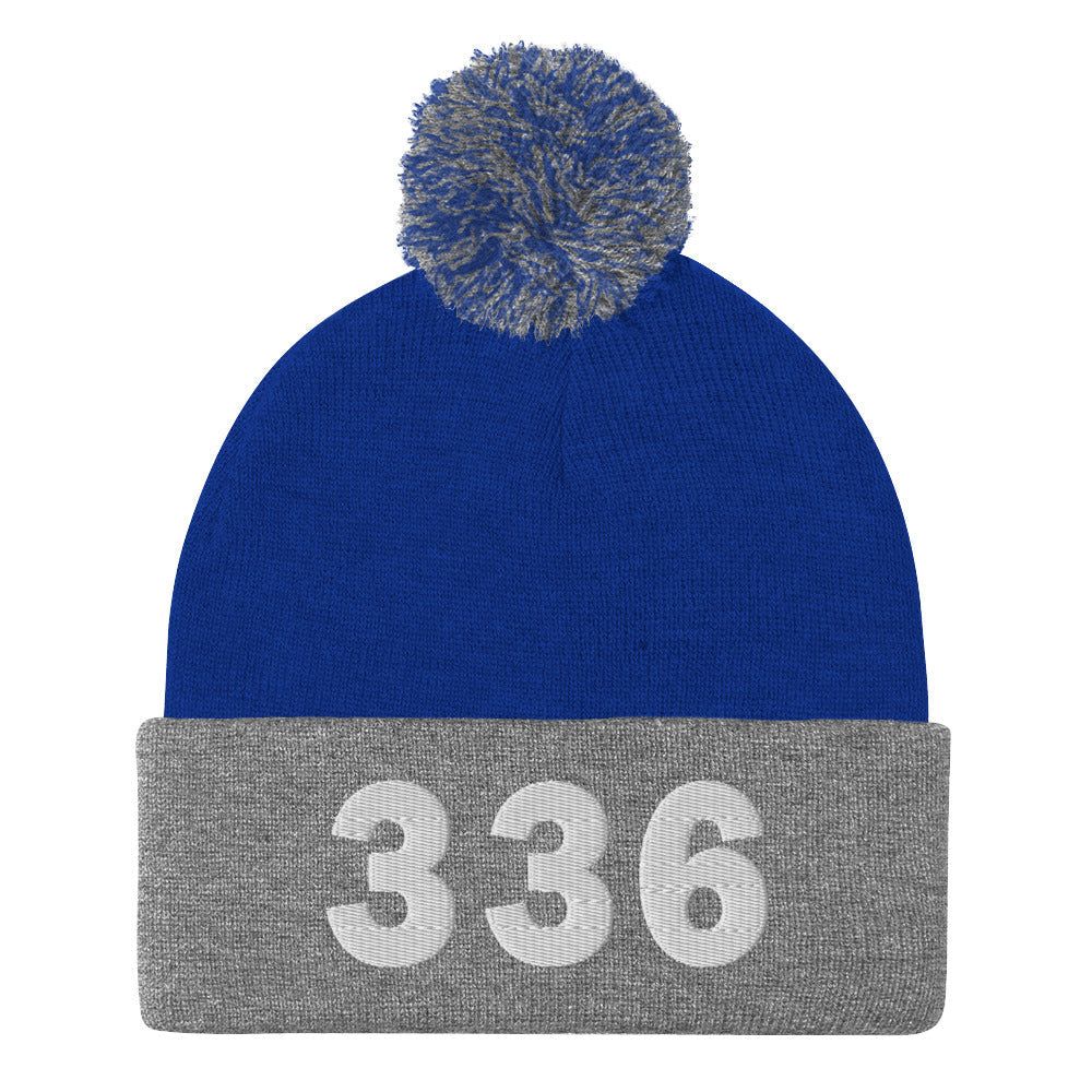 336 Area Code Pom-Pom Beanie
