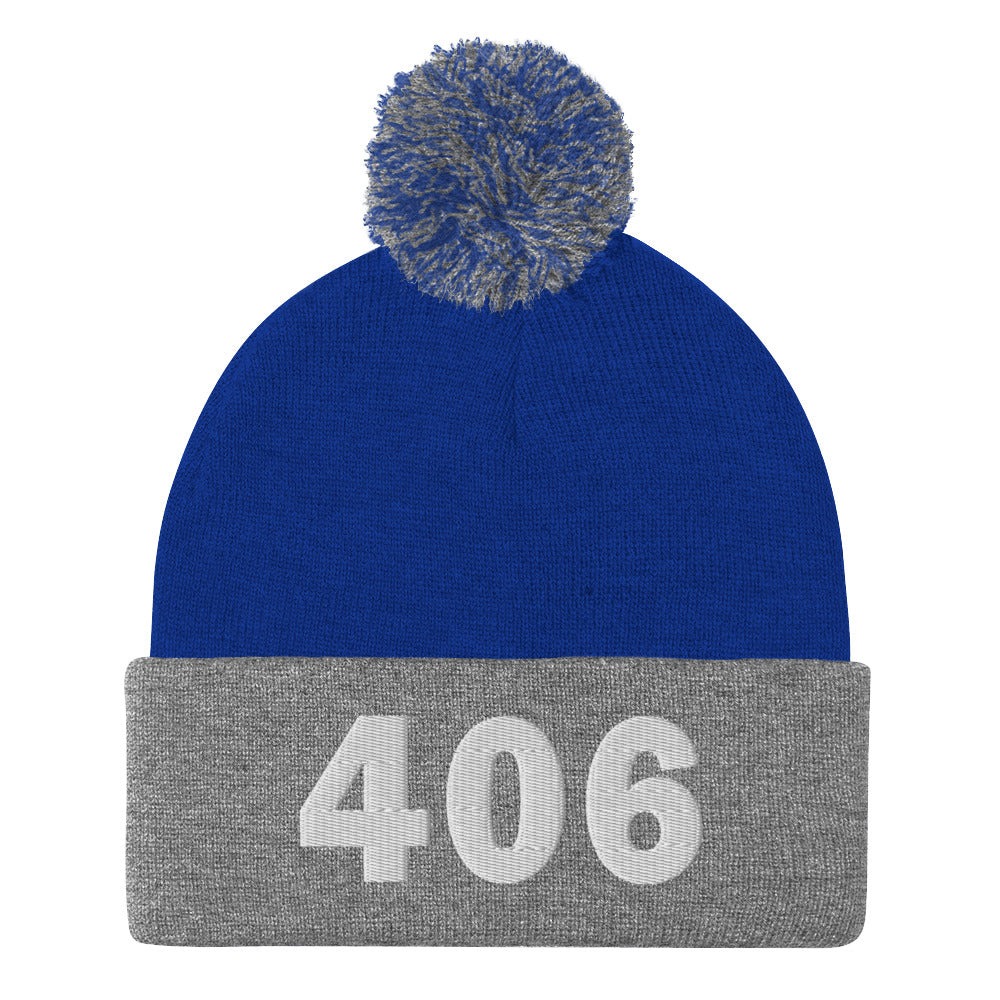 406 Area Code Pom-Pom Beanie