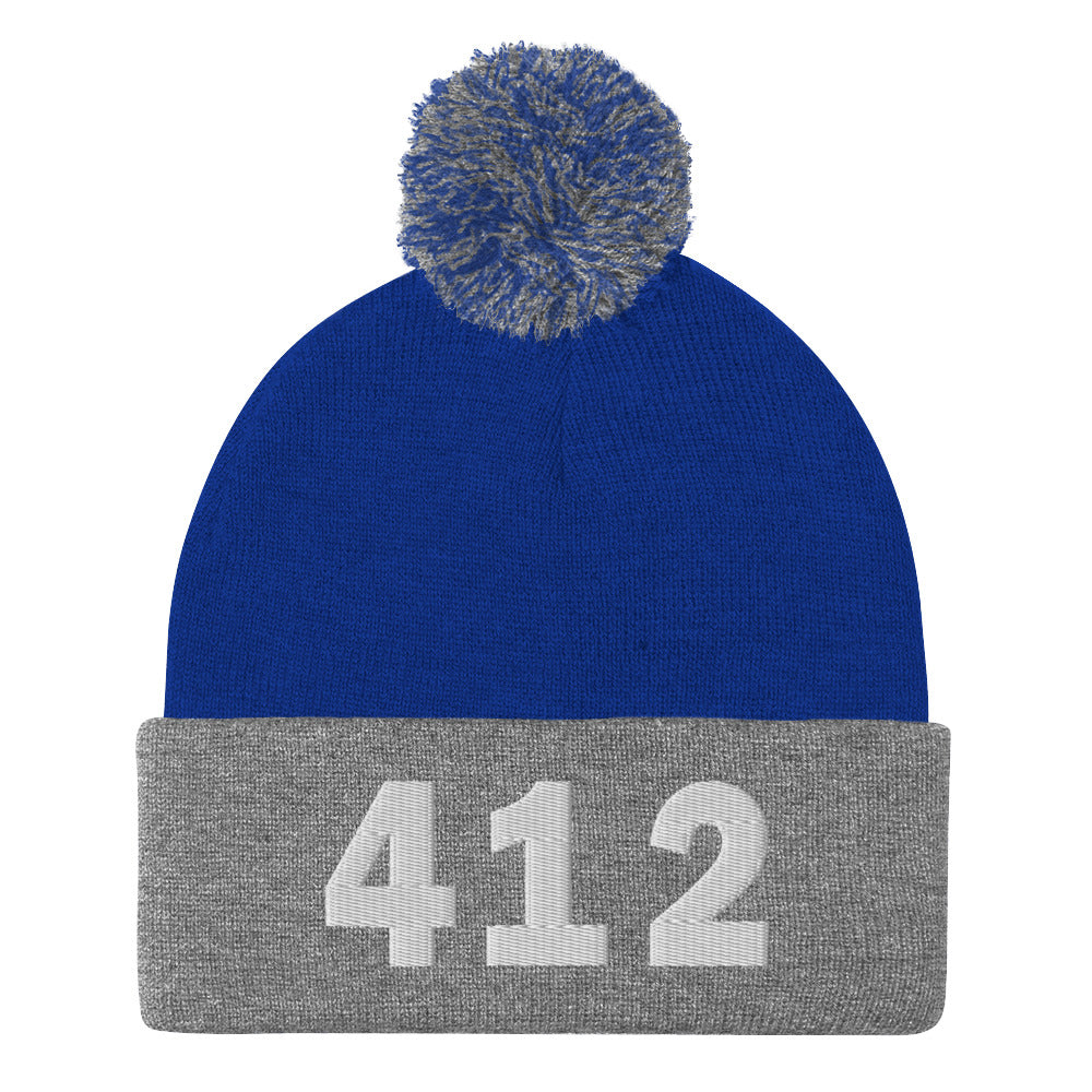 412 Area Code Pom-Pom Beanie