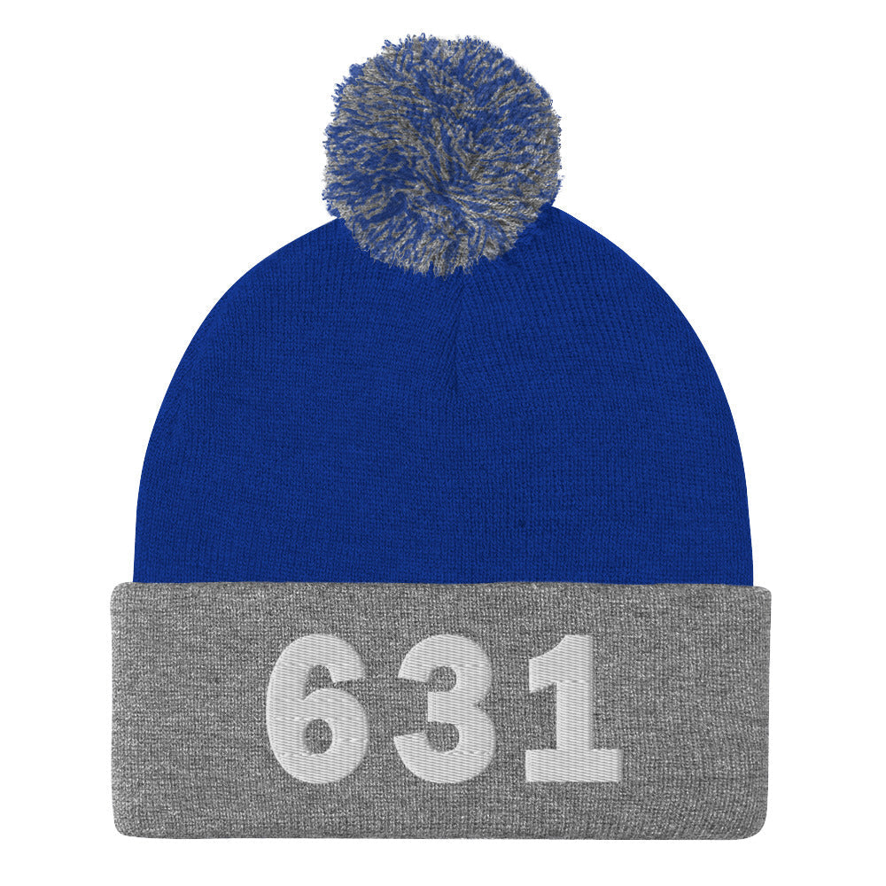 631 Area Code Pom-Pom Beanie