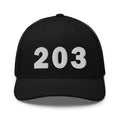 203 Area Code Trucker Cap