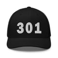 301 Area Code Trucker Cap