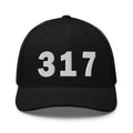 317 Area Code Trucker Cap